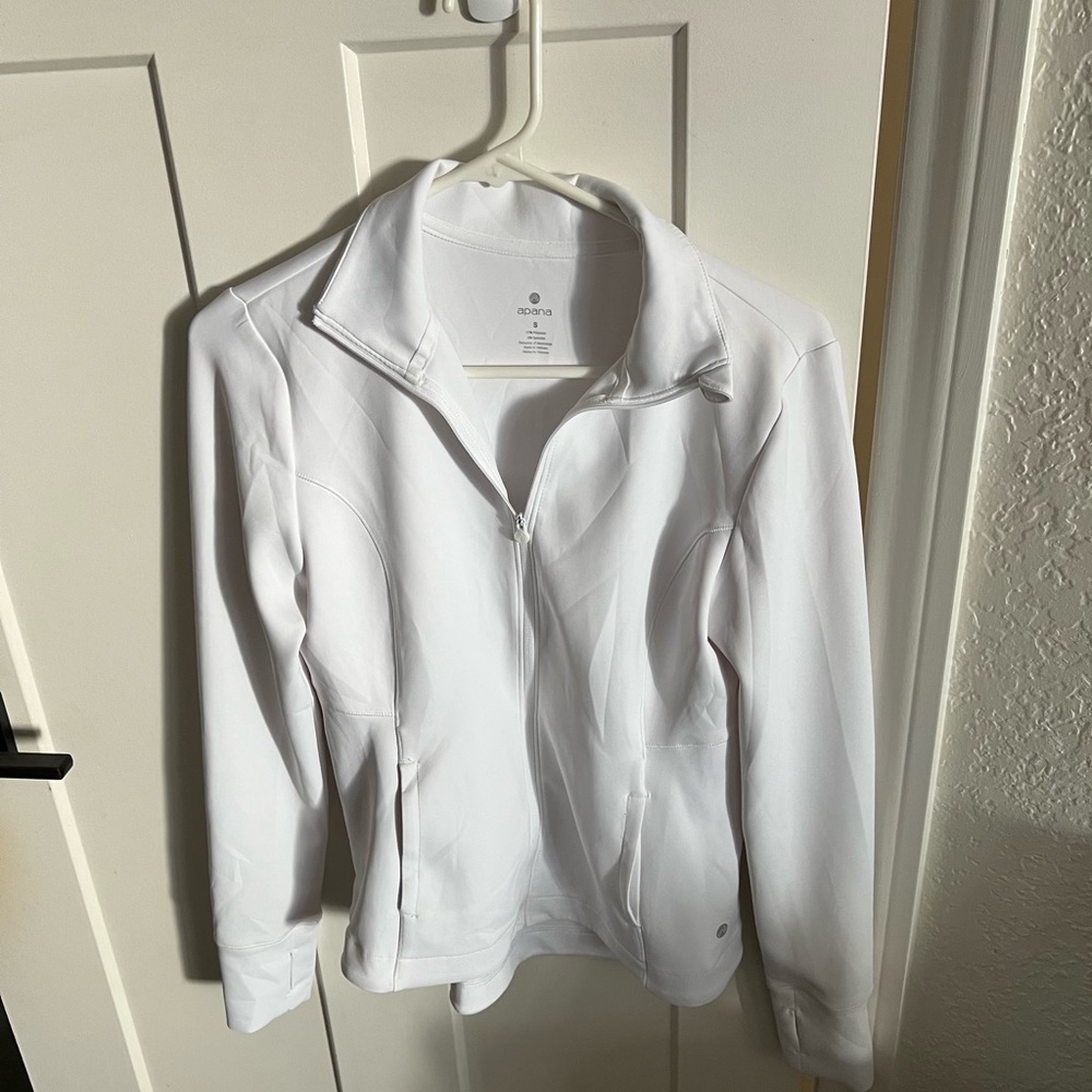 **Apana White Athletic Jacket sz. Small